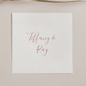 Einfache Elegante Rose Gold Wedding Napkins Serviette