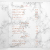 Einfache elegante Rose Goldene Marmorprospekte Dreifach Gefaltete Karte (Innenseite Mitte)