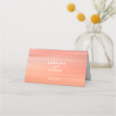 Einfache elegante Rose Hochzeitstisch-Platzkarte Platzkarte (Rückseite)