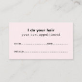 Einfache Elegante Rose Schöne Weinkarte Terminkarte (Vorderseite)