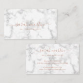 Einfache Elegante Rose Visitenkarte (Vorne/Hinten)