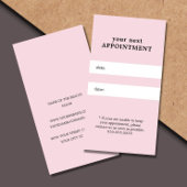 Einfache Elegante Rose Weiße Schönheit Ernennung Terminkarte