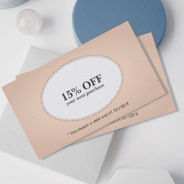 Einfache Elegante Rose Weißer Rabatt Gutschein Sch