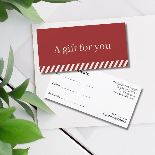 Einfache, elegante Rot-Beige gestreifter Urlaub