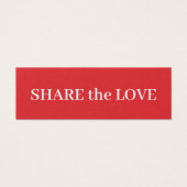 Einfache Elegante Rot-Weiß-Schönheitskarte (Vorderseite)