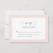 Einfache elegante RSVP-Karte RSVP Karte (Vorderseite)