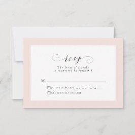 Einfache elegante RSVP-Karte RSVP Karte