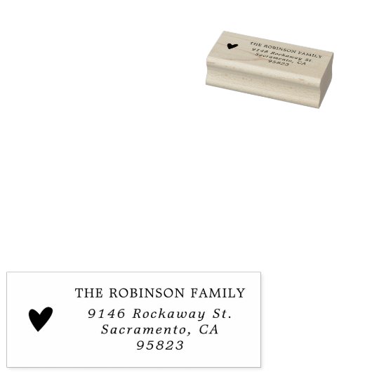 Einfache Elegante Rücksendeadresse Gummistempel (Stempel)