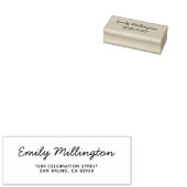 Einfache Elegante Rücksendeadresse Gummistempel (Stempel)