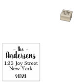 Einfache, elegante Rücksendeadresse Gummistempel (Stempel)