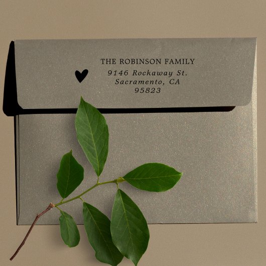 Einfache Elegante Rücksendeadresse Gummistempel