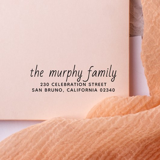 Einfache Elegante Rücksendeadresse Permastempel