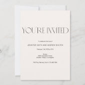 Einfache Elegante Save the Date-Karte Dankeskarte (Rückseite)