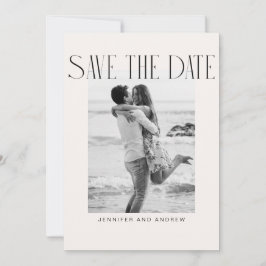 Einfache Elegante Save the Date-Karte Dankeskarte