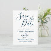 Einfache, elegante Save the Date Vorlage (Stehend Vorderseite)