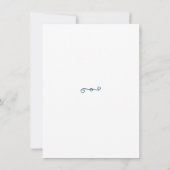 Einfache, elegante Save the Date Vorlage (Rückseite)