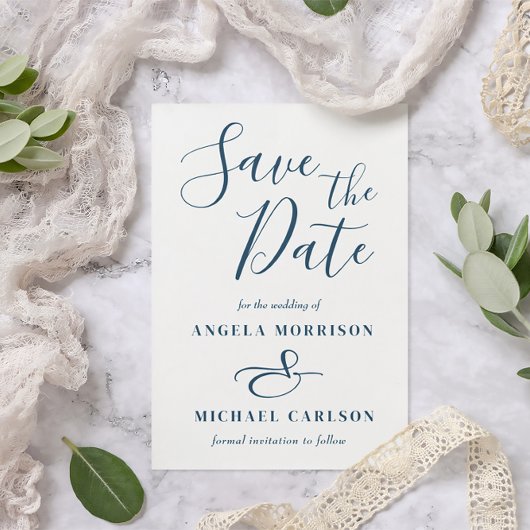 Einfache, elegante Save the Date Vorlage