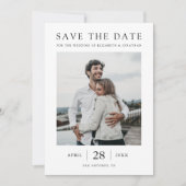 Einfache Elegante Save the Date Vorlage für Fotoka (Vorderseite)