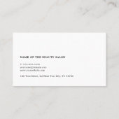 Einfache Elegante Schere Friseur-Karte Terminkarte (Rückseite)