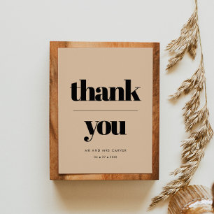 Einfache elegante & schicke Hochzeit Vielen Dank