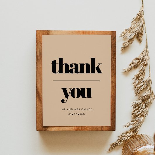 Einfache elegante & schicke Hochzeit Vielen Dank