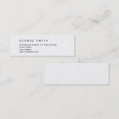 Einfache elegante Schlichte Trendy Business Card Mini Visitenkarte (Vorne/Hinten)