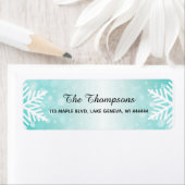 Einfache Elegante Schneeflocken Aquamarin (Insitu)