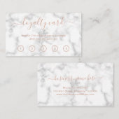 Einfache Elegante Schönheitssalon Rose Treuekarte (Vorne/Hinten)