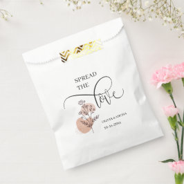 einfache, elegante Schrift Spread der Gastgeschenk Geschenktütchen