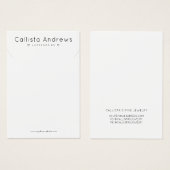 Einfache elegante Schwarz-Herzen-Anzeige (Vorne & Hinten)