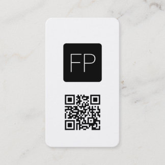 Einfache elegante Schwarz-Weiß-Beratermonogramm Visitenkarte