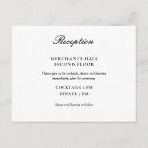 Einfache, elegante Schwarz-Weiß-Hochzeit