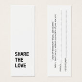 Einfache elegante Schwarz-Weiß-Karte (Vorne & Hinten)