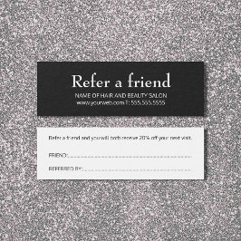 Einfache elegante Schwarz-Weiß-Karte