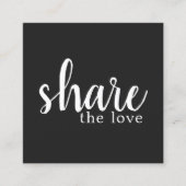 Einfache elegante Schwarz-Weiß-Karte Empfehlungskarte (Vorderseite)