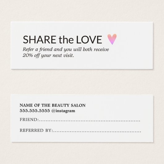 Einfache Elegante Schwarz-weiße Rose Herzenreferen (Vorne & Hinten)