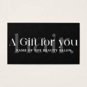 Einfache Elegante Schwarz-weiße Schönheit (Vorderseite)