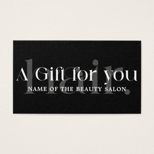 Einfache Elegante Schwarz-weiße Schönheit (Vorderseite)