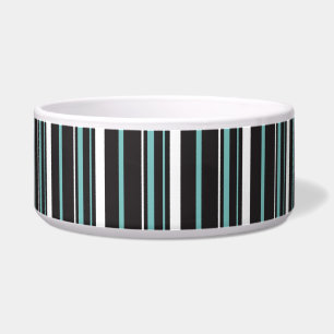 Einfache elegante schwarze blaue gestreifte Streif Napf