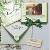 Einfache elegante schwarze Buchstaben Gummistempel