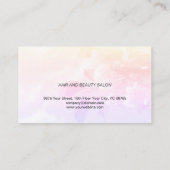 Einfache Elegante Schwarze Schere Haare Stylist Visitenkarte (Rückseite)