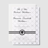 Einfache Elegante Schwarze Schrift Moderner Abschl Pergament Einladungen (Versetzt (Einladung))