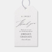 Einfache Elegante Script-Abschluss-Favoriten Viele Geschenkanhänger (Vorderseite)