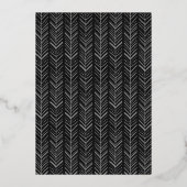 Einfache Elegante Script Abschluss Foto Foil Folieneinladung (Rückseite)