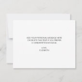 Einfache elegante Script Bridesmaid Vorschlagskart Mitteilungskarte (Rückseite)