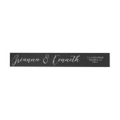 Einfache elegante Script Classic Black Wedding (Person)