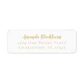 Einfache Elegante Script Gold Delikate Calligrafy (Vorne)