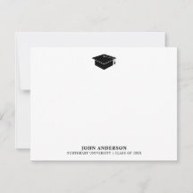 Einfache elegante Script Graduation Cap