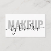 Einfache elegante Script Makeup Artist Visitenkarte (Vorderseite)