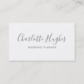 Einfache Elegante Signatur Visitenkarte (Vorderseite)